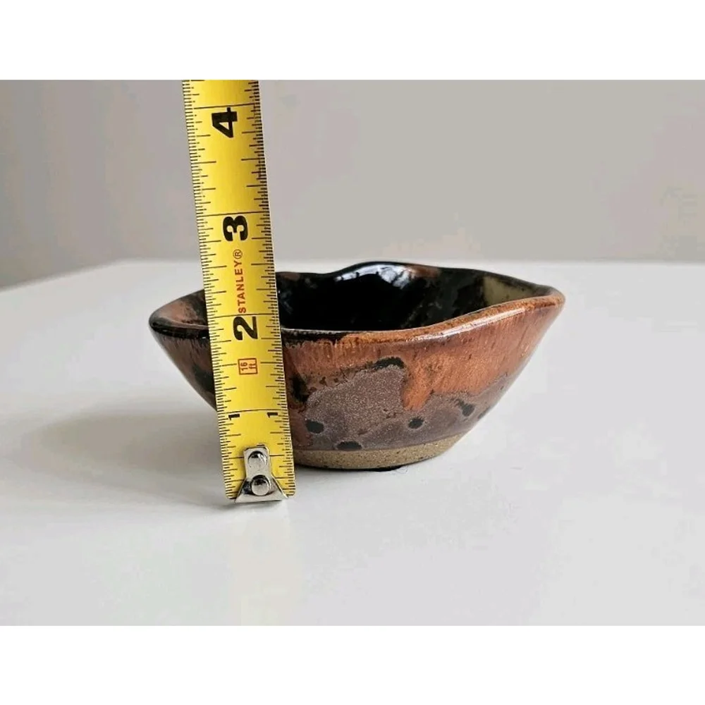 Prairie Fire Pottery Beach No. Dak Trinket Dish Studio Art Pottery Drip Glaze